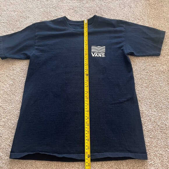 Y2K Vans Black and White Skater Cotton T-Shirt S - Picture 4 of 5